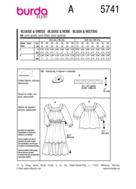 5741 Burda Naaipatroon | Jurk en blouse