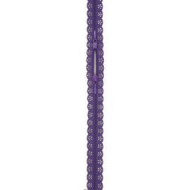 Purple 183 Lace Zipper