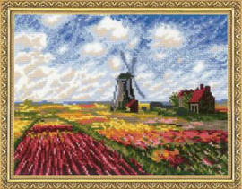 Tulip Fields After C. Monet's Painting | Tulp Velden Na C. Monet's Schilderij | Aida Telpakket | Riolis
