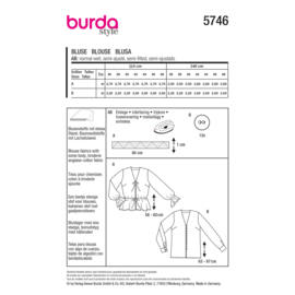 5746 Burda Patroon - Blouse in variatie