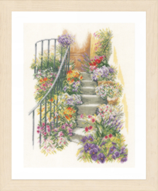 Flower Stairs Linen Lanarte