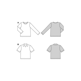 5641 Burda naaipatroon - Shirt in variatie