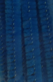 Blauwe 30cm Chenille/ Pijpenragers