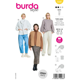5590 Burda naaipatroon - Sweater en vest in variatie