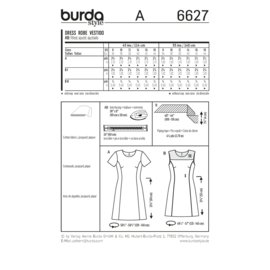 6627 Burda Patroon | Jurk in variaties