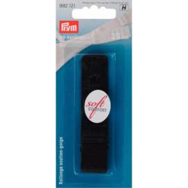 25 mm Zwarte BH-verlengstuk 3x2 haakjes | 992131 | Prym