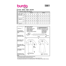 5861 Burda Sewing Pattern 34-44