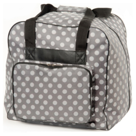 Grey Polka Dot Overlock Bag