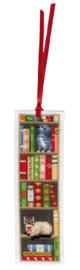 Cats in Booksheld Aida Bookmarks Cross Stitch Kit Vervaco