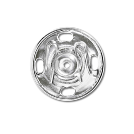 17mm Zilveren Aannaaidrukknopen Prym