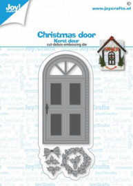 Christmas door | Cut- debos-embossing die | Joy! Crafts