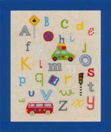 ABC on the Streets Aida Lief! Vervaco Embroidery Kit