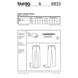 6933 Burda Naaipatroon | Broek in variaties