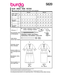 5820 Burda Naaipatroon | Jurk in variatie