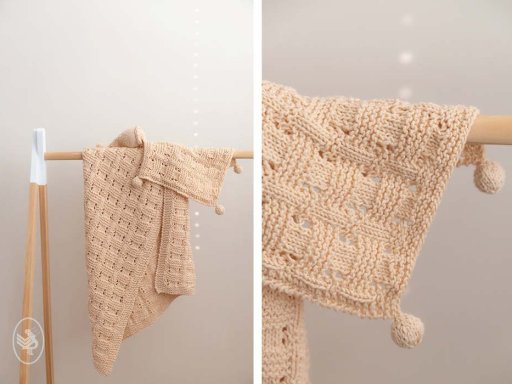 Babydekentje en knuffeltje - gebreid - Durable Cosy fine