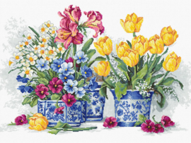 Spring Garden | Aida borduurpakket | Luca-S