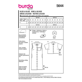 5644 Burda naaipatroon - Jurk & Blouse