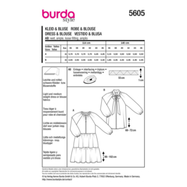 5605 Burda naaipatroon - Jurk & Blouse