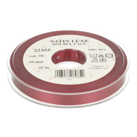 078 10mm/0.4" Lint Satin Luxe Double face p.m. / per 3.3 feet