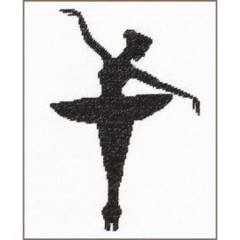 Ballet silhouette I - evenweave - Lanarte telpakket