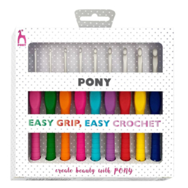 Easy Grip Crochet Hook set Pony
