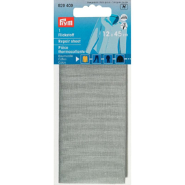 Light Grey Cotton Repair Sheet 12x45 cm / 4.7"x17.7" Prym