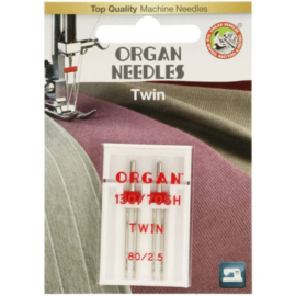 80/2.5 Tweeling Naalden Organ Needles