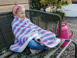 Happy Unicorn Stripes Blanket Durable Garenpakket