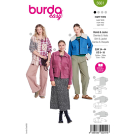 5661 Burda naaipatroon - Overhemd & Jas in variatie
