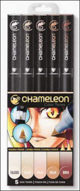 Chameleon 5-pen set Skin Tones