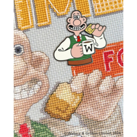 Lovely tea! - Wallace & Gromit needle minder - Bothy Threads