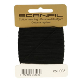 003 Black Cotton Mending Scanfil