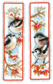 Long-Tailed Tits Aida Bookmarks Vervaco