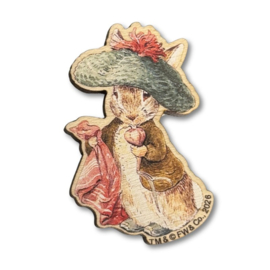 Benjamin Bunny - houten needle minder Peter Konijn - the Crafty Kit Company