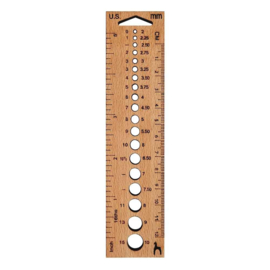 Knitting Needle & Crochet Gauges