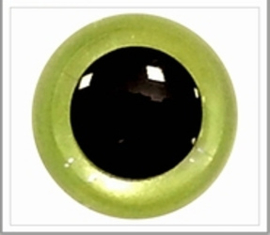 12mm Green Pearl Veiligheidsogen, 1 paar