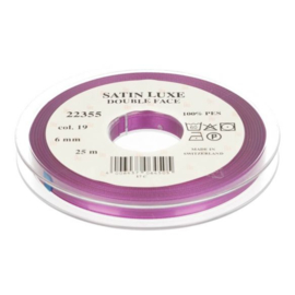 19 6mm/¼" Lint Satin Luxe Double face p.m. / per 3.3 feet