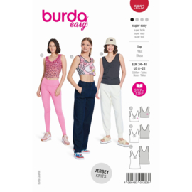 5852 Burda Naaipatroon |Top in variatie