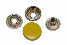 15mm/0.6" Yellow Snap Fasteners, 5pcs.