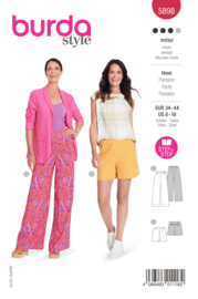 5898 Burda Naaipatroon | Pantalon in variatie