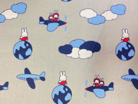 Miffy Airplane Nijntje vliegtuig - Camelot Fabrics