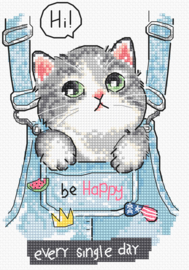 Be Happy! | Aida telpakket | Leti Stitch