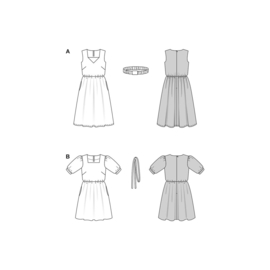 5668 Burda naaipatroon - Jurk in variatie