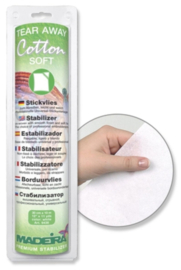 Cotton soft tear-away 0,3 x 10 meter wit | Madeira