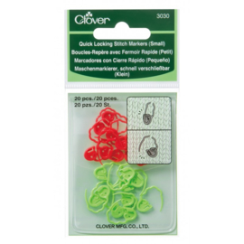 Small Quick Locking Stitch Markers Clover