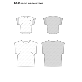 6445 Burda Naaipatroon | Shirt in variaties