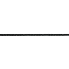zwart 30cm chenille draad