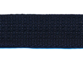 Donker Blauw 25mm Cotton Look Tassenband