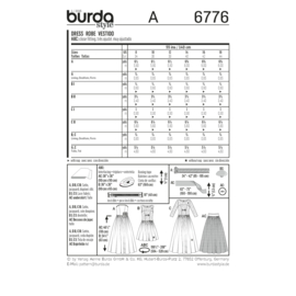 6776 Burda Patroon | Jurk in variaties