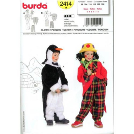 2414 Burda Naaipatroon - Clown en pinguïn